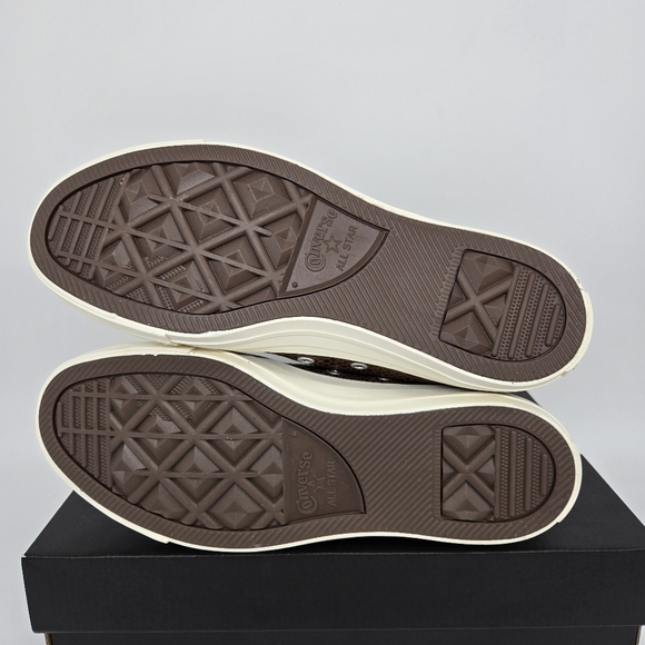 Converse Chuck Taylor All Star High Snakeskin Dark Whiskey Women's Shoes Size 7 - Picture 7 of 8